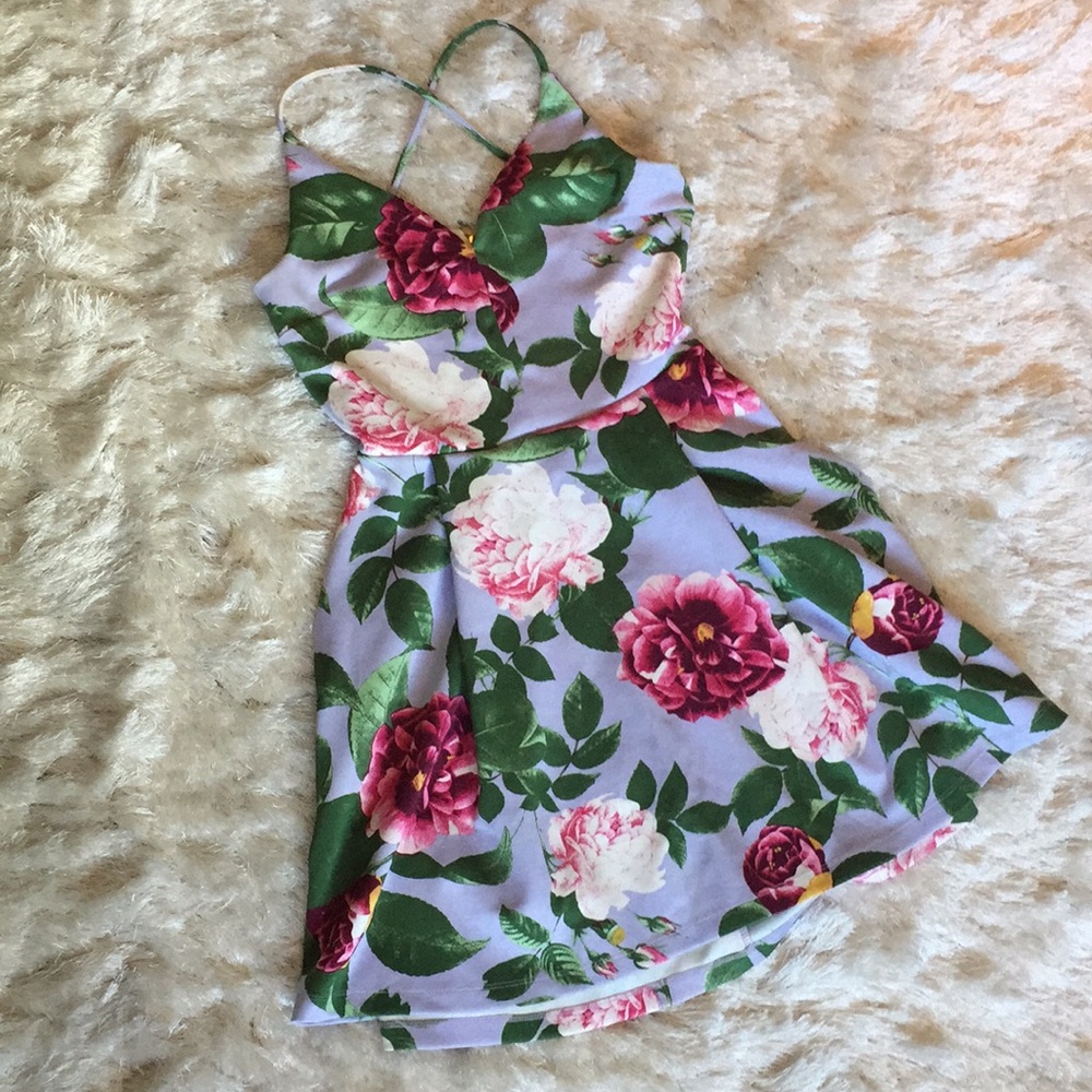 Asos floral skater dress